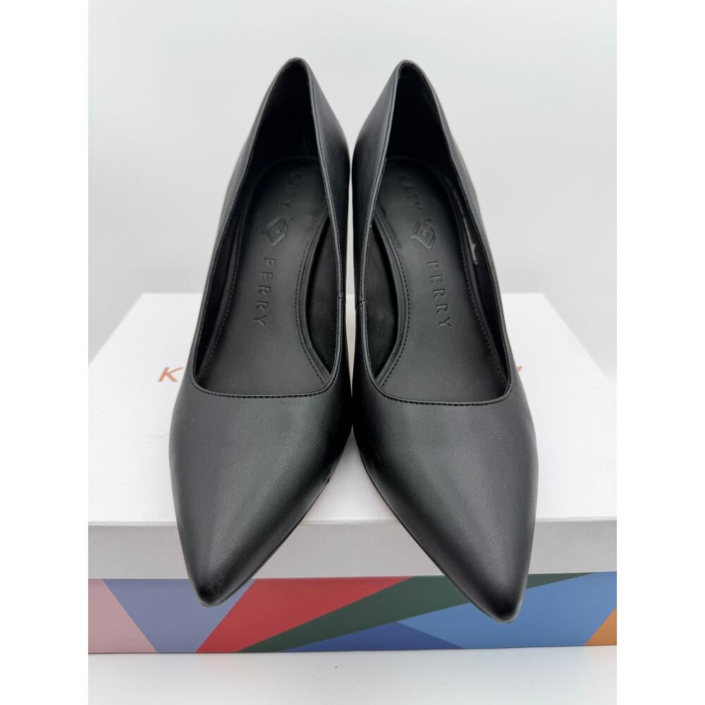 Katy Perry Laterr Pumps Black Gold Mirror Heels Size 9 Pointed Toe Original Box - Picture 5 of 11